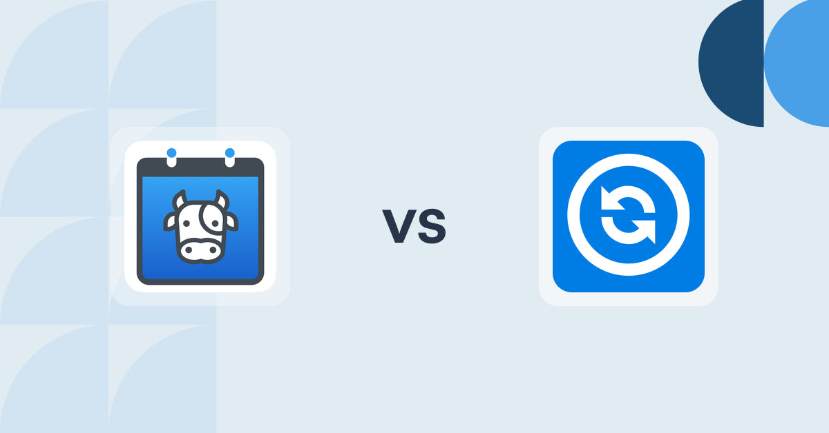 Shopify Digital Products Apps: Appointment Booking Cowlendar vs ShopShare