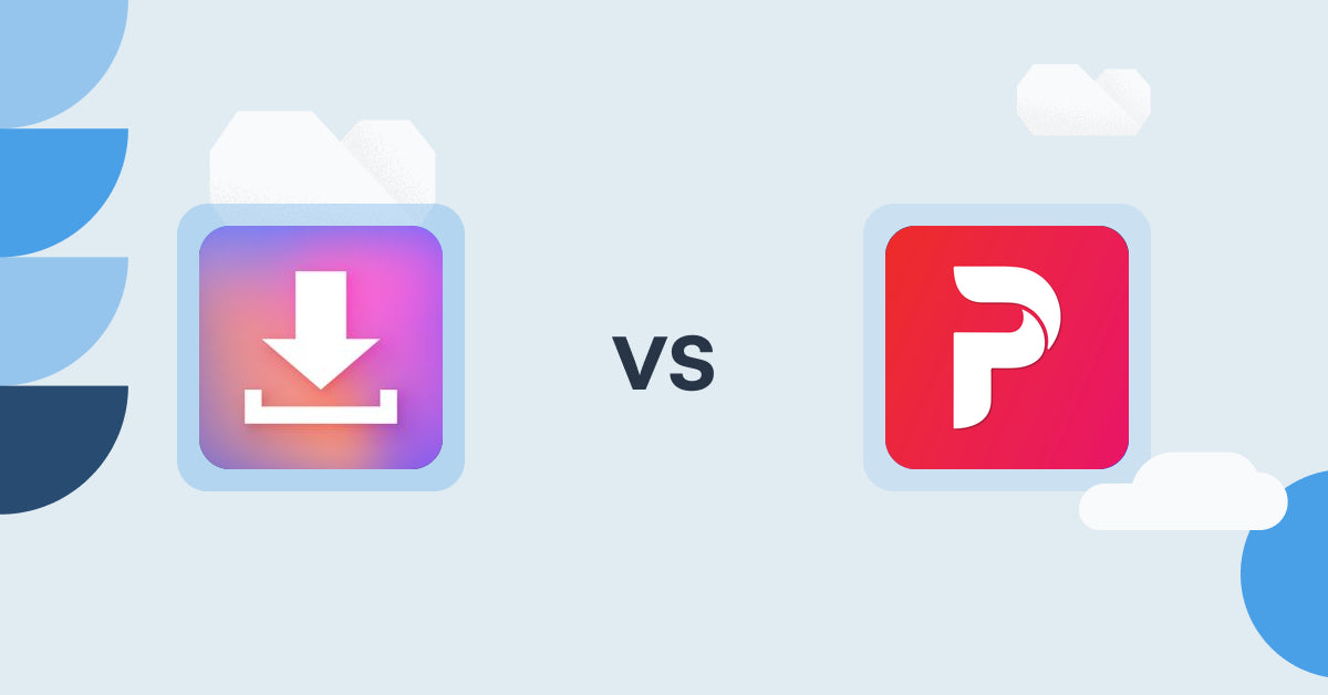 Shopify Digital Products Apps: Simply Digital Download vs Free Digital Download Pendora