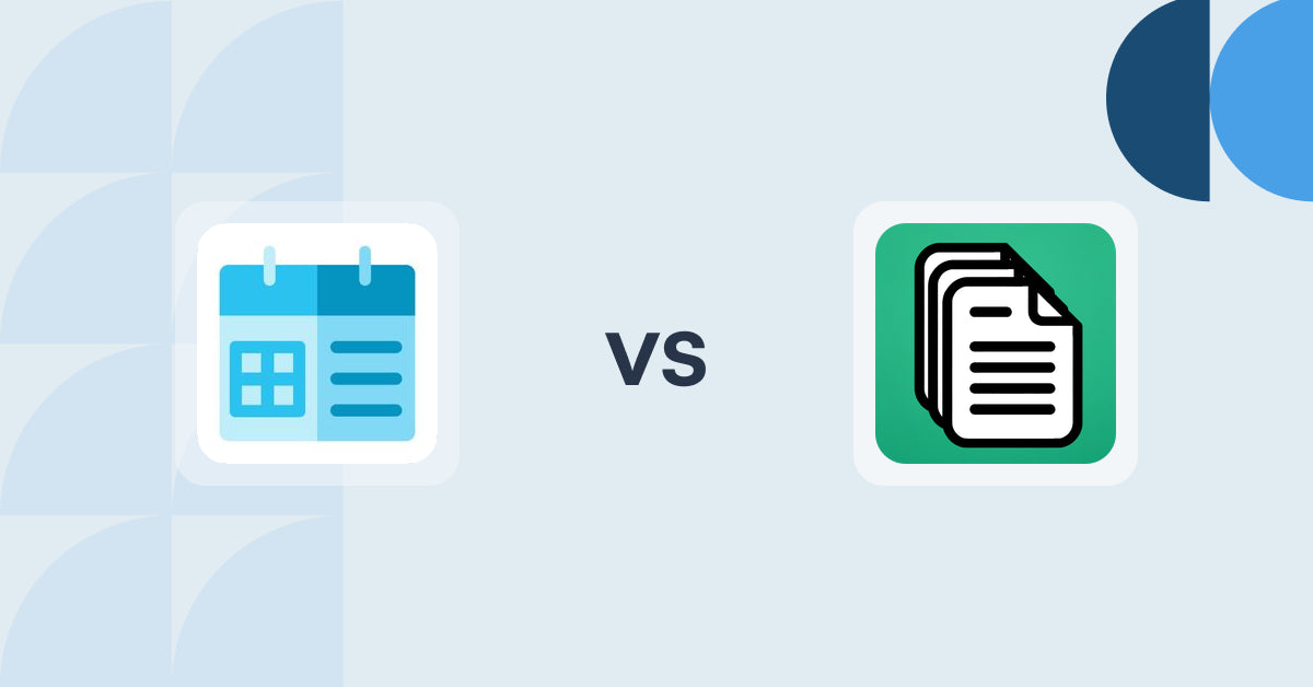 Shopify Digital Products Apps: Appointment Booking Appntly vs OrderDocs Pro Print & Email