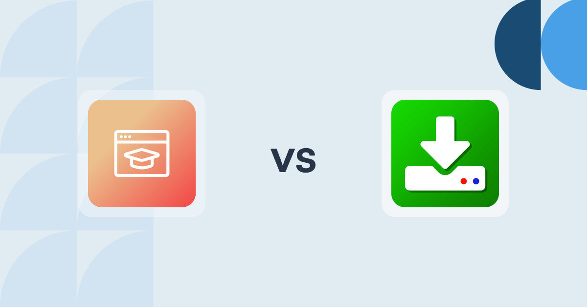 Shopify Digital Products Apps: Courses Plus vs. Uplinkly Digital Downloads