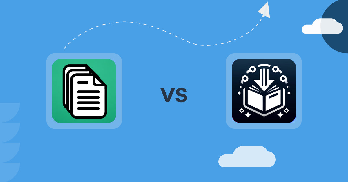 Shopify Digital Products Apps: OrderDocs Pro Print & Email vs. Produits Digitals‑Digiproduit