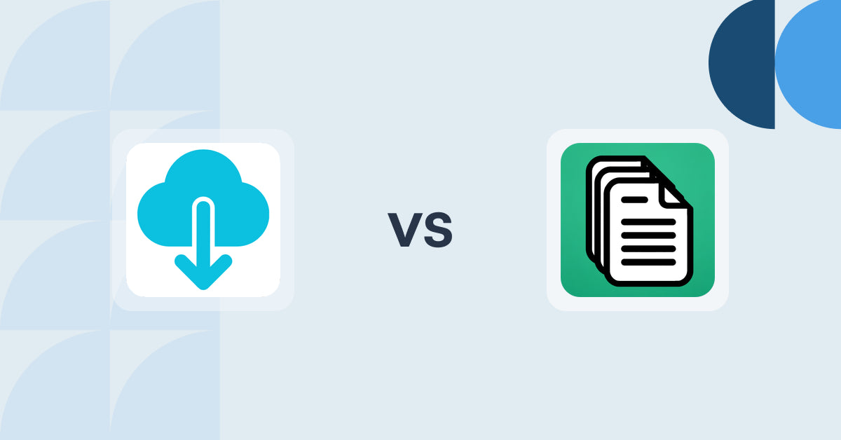 Shopify Digital Products Apps: LDT Digital Downloads vs OrderDocs Pro Print & Email