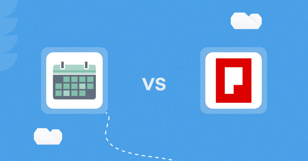 Shopify Digital Products Apps: Appointment Booking App ointo vs Pixify ‑ Digital Downloads