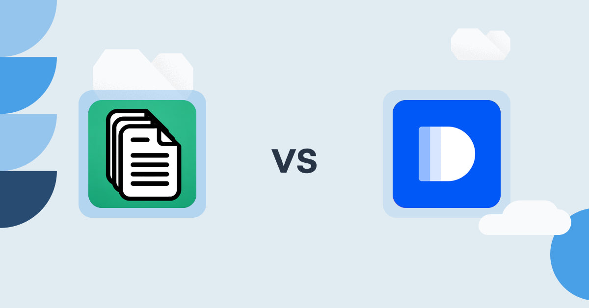 Shopify Digital Products Apps: OrderDocs Pro Print & Email vs Create & Sell Digital Products