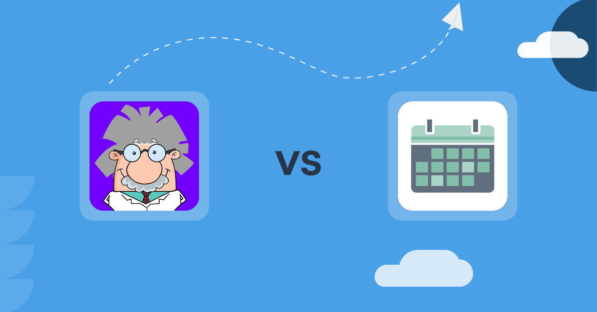 Shopify Digital Products Apps: DrDownload Digital Downloads vs Appointment Booking App ointo