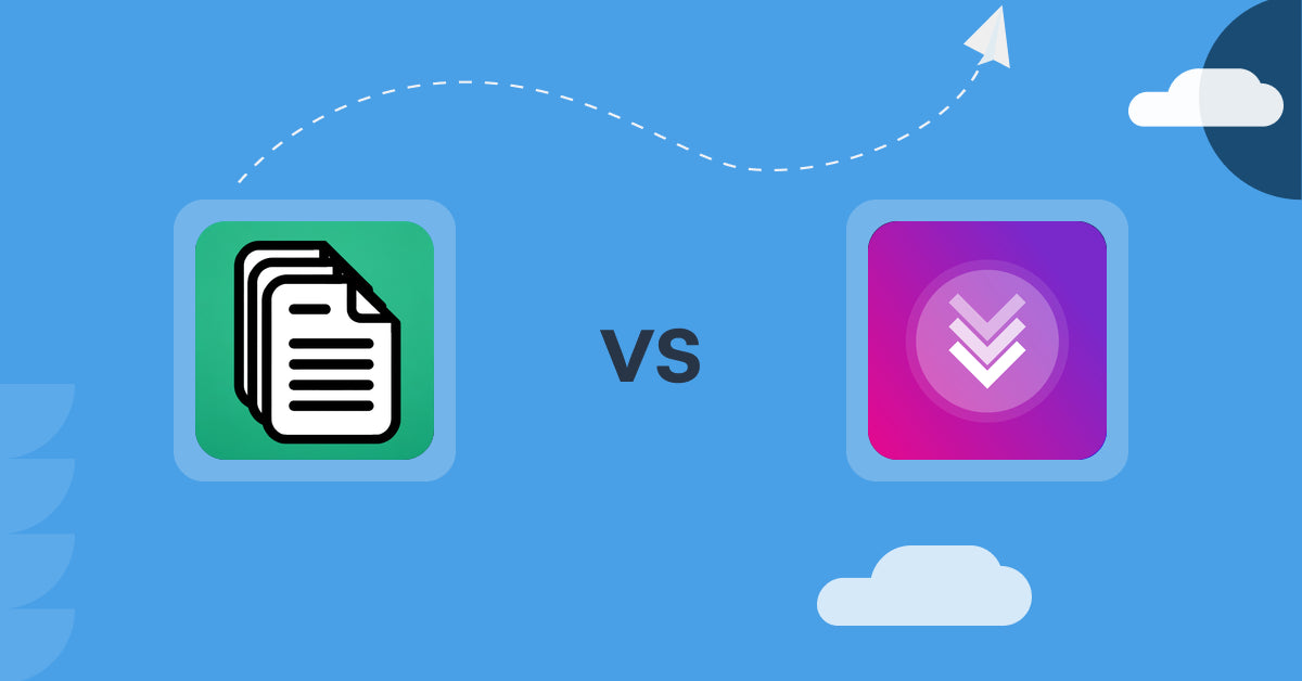 Shopify Digital Products Apps: OrderDocs Pro Print & Email vs Downly ‑ Sell Digital Products