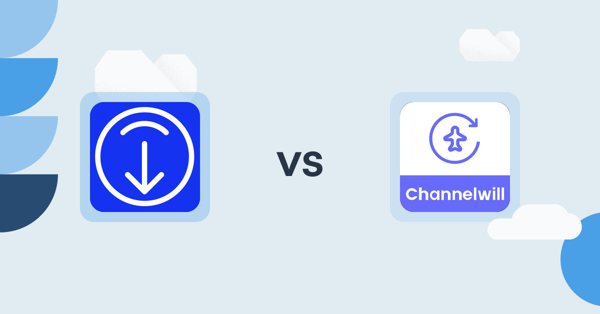 Shopify Digital Products Apps: Digital Downloads ‑ Digitalify vs Channelwill Upsell Cross Sell