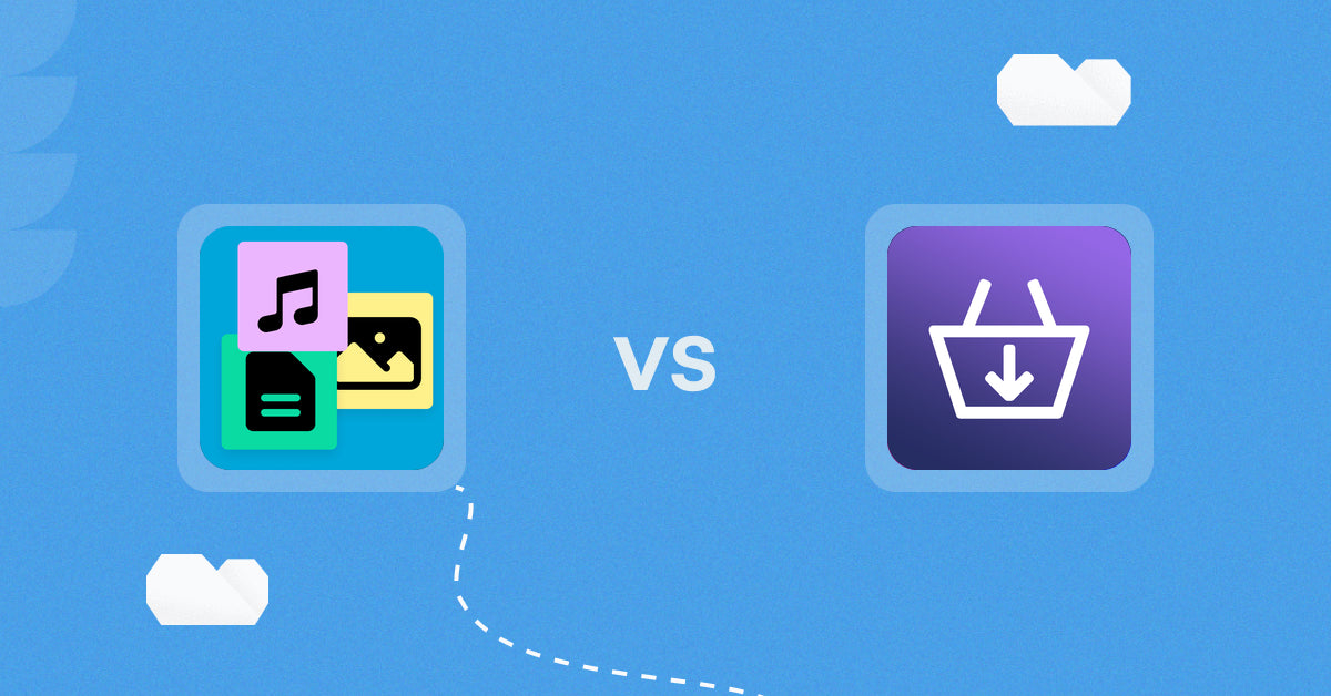 Shopify Digital Products Apps: Digitally - Digital Products vs DigiCart