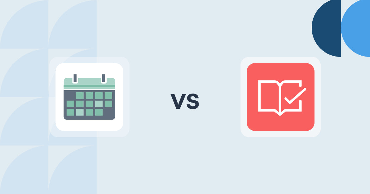 Shopify Digital Products Apps: Appointment Booking App ointo vs Appointment Booking App | BTA