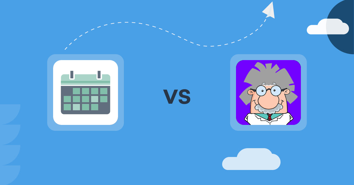 Shopify Digital Products Apps: Appointment Booking App ointo vs DrDownload Digital Downloads