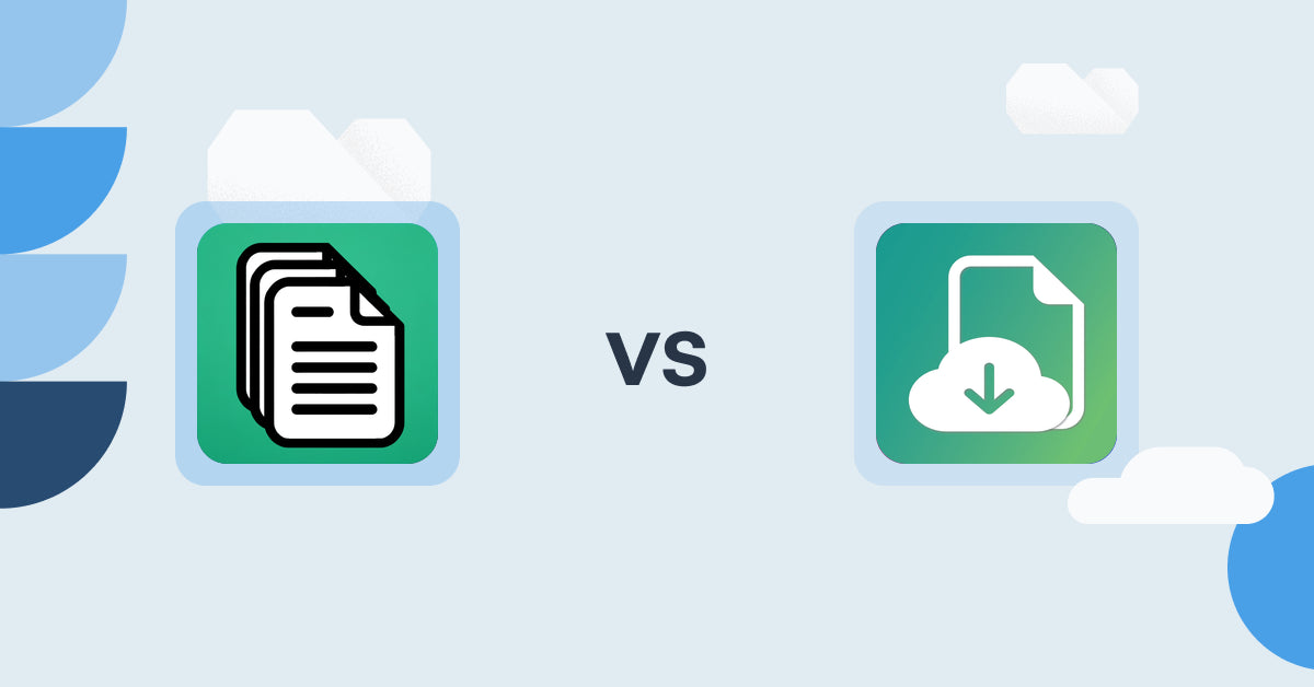 Shopify Digital Products Apps: OrderDocs Pro Print & Email vs Astronaut ‑ Digital Downloads