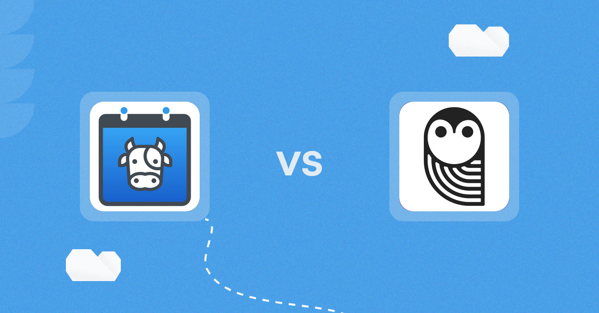 Shopify Digital Products Apps: Appointment Booking Cowlendar vs SendOwl