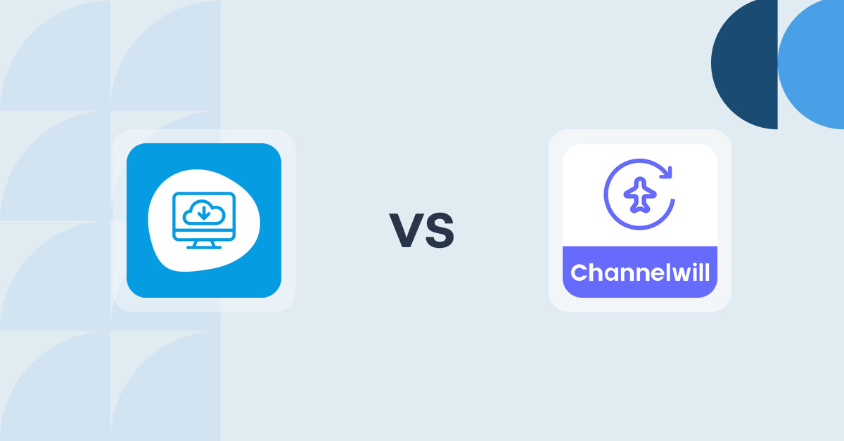 Shopify Digital Products Apps: Extendons Digital Downloads vs Channelwill Upsell Cross Sell