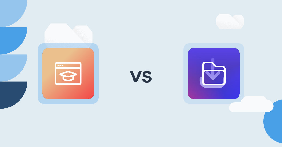 Shopify Digital Products Apps: Courses Plus vs File Vault Pro