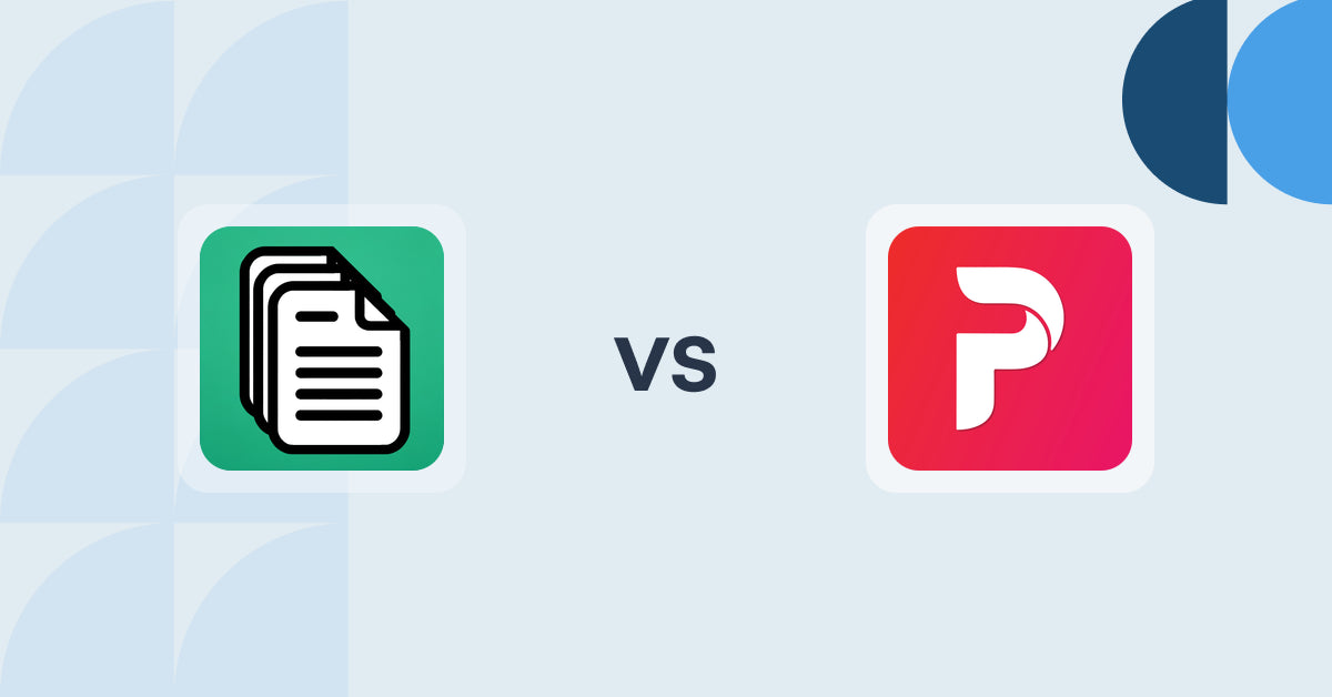 Shopify Digital Products Apps: OrderDocs Pro Print & Email vs. Free Digital Download Pendora