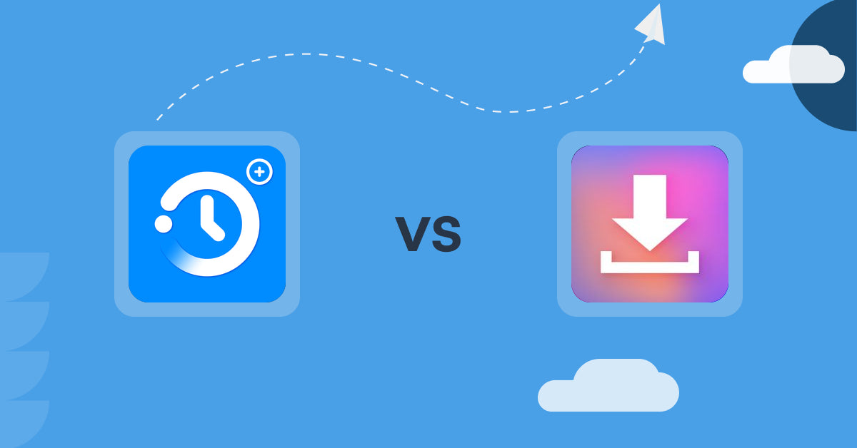 Shopify Digital Products Apps: Meety: Appointment Booking vs Simply Digital Download