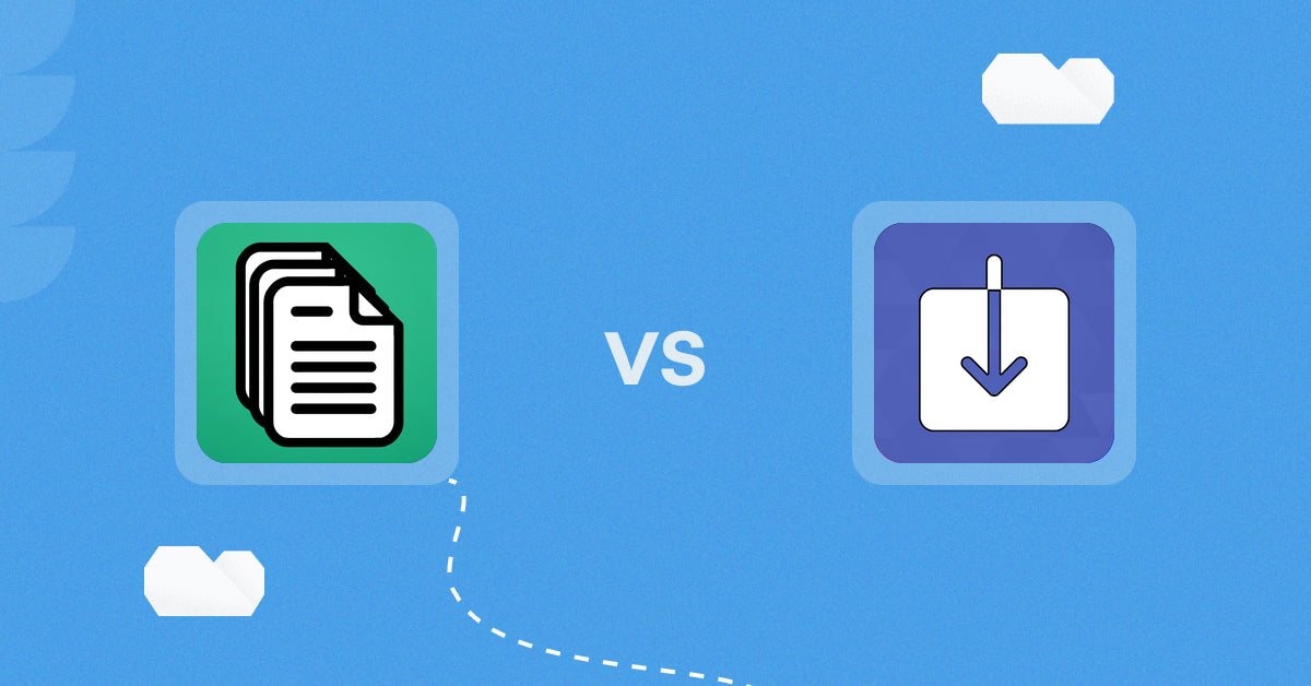 Shopify Digital Products Apps: OrderDocs Pro Print & Email vs EDP ‑ Easy Digital Products