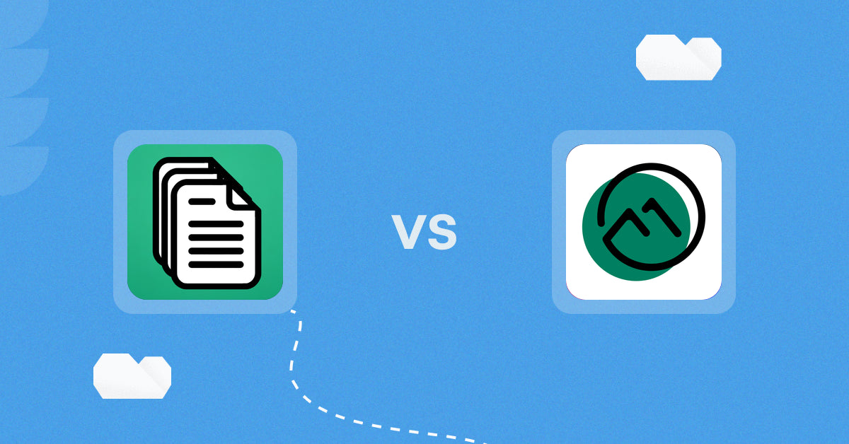 Shopify Digital Products Apps: OrderDocs Pro Print & Email vs F+2: Digital Downloads Pro