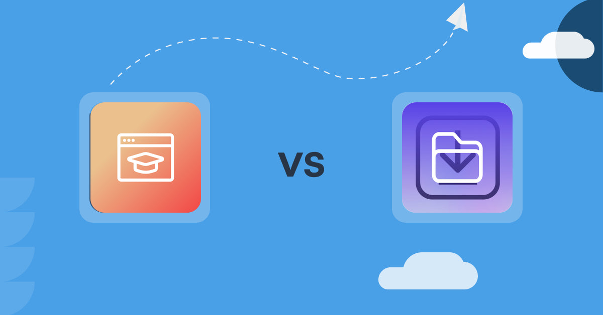 Shopify Digital Products Apps: Courses Plus vs File Vault Pro