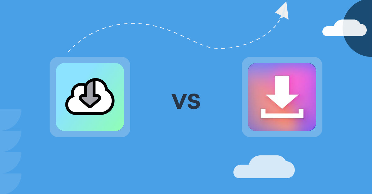 Shopify Digital Products Apps: Digital Downloads vs Simply Digital Download