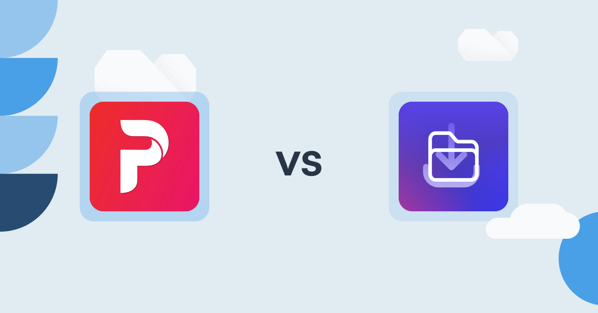 Shopify Digital Products Apps: Free Digital Download Pendora vs File Vault Pro