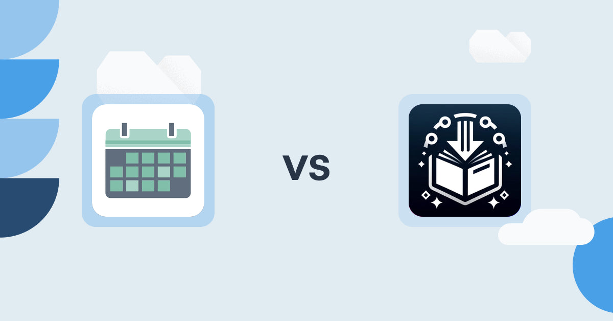 Shopify Digital Products Apps: Appointment Booking App ointo vs Produits Digitals‑Digiproduit