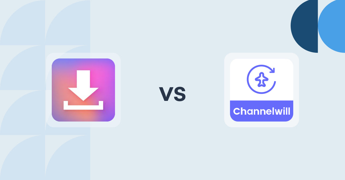 Shopify Digital Products Apps: Simply Digital Download vs Channelwill Upsell Cross Sell