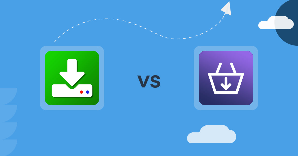 Shopify Digital Products Apps: Uplinkly Digital Downloads vs DigiCart