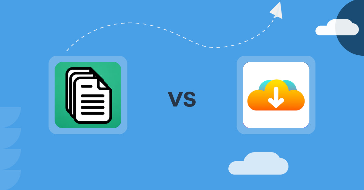 Shopify Digital Products Apps: OrderDocs Pro Print & Email vs LinkIT ‑ Sell Digital Products