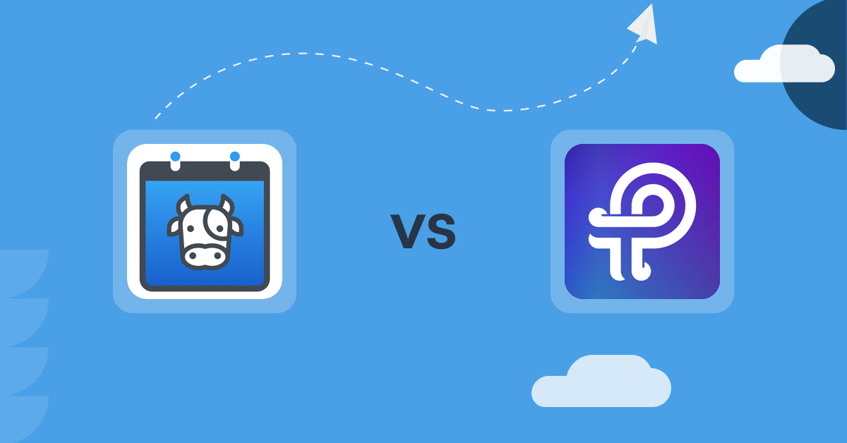 Shopify Digital Products Apps: Appointment Booking Cowlendar vs. Papertrell ‑ Digital Products