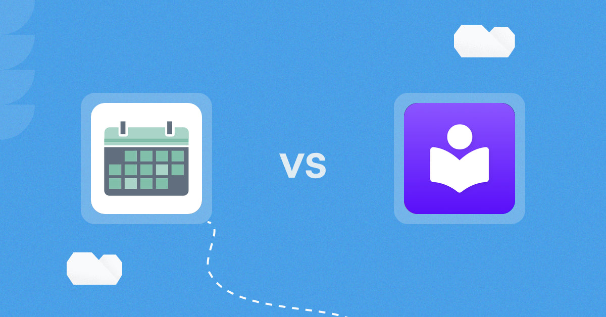 Shopify Digital Products Apps: Appointment Booking App ointo vs Tevello Courses & Communities