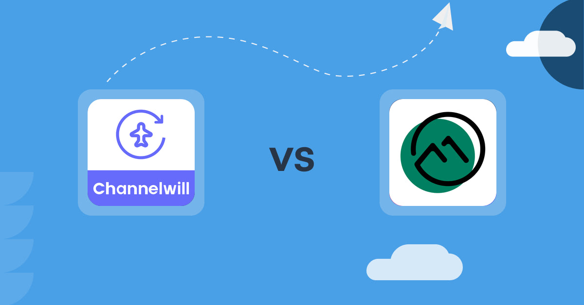 Shopify Digital Products Apps: Channelwill Upsell Cross Sell vs F+2: Digital Downloads Pro