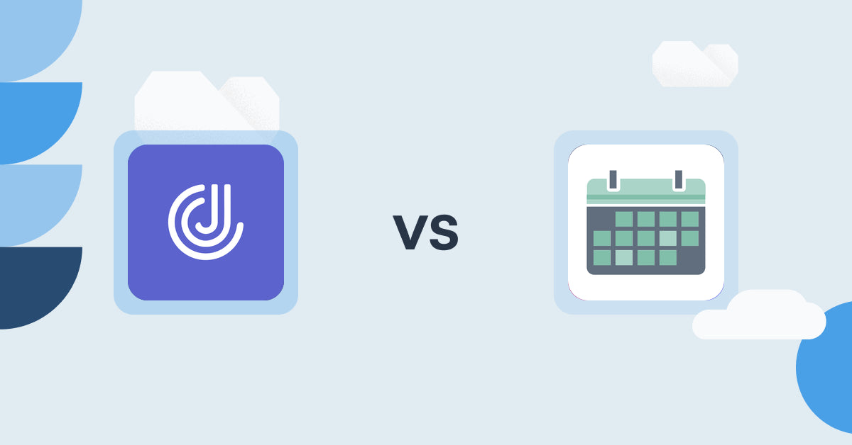 Shopify Digital Products Apps: JustCast vs Appointment Booking App ointo