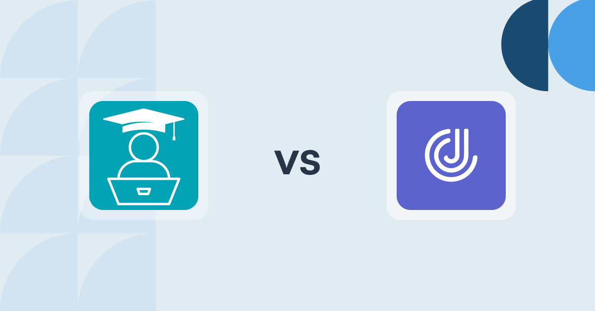 Shopify Digital Products Apps: LDT Online Courses vs JustCast