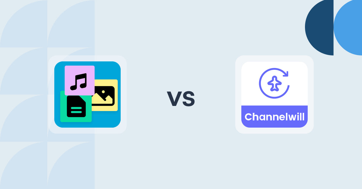 Shopify Digital Products Apps: Digitally ‑ Digital Products vs Channelwill Upsell Cross Sell