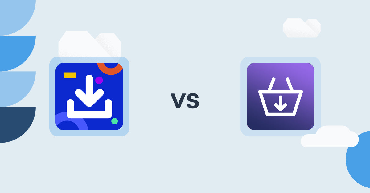 Shopify Digital Products Apps: DigiSell Products Download vs DigiCart