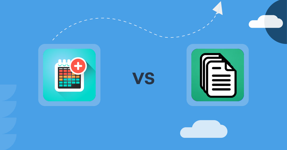 Shopify Digital Products Apps: Appointment Booking ‑ Propel vs OrderDocs Pro Print & Email