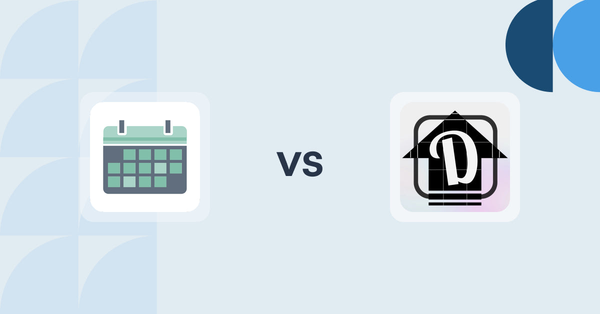 Shopify Digital Products Apps: Appointment Booking App ointo vs Digitload