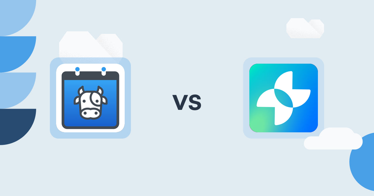 Shopify Digital Products Apps: Appointment Booking Cowlendar vs. Xesto Fit