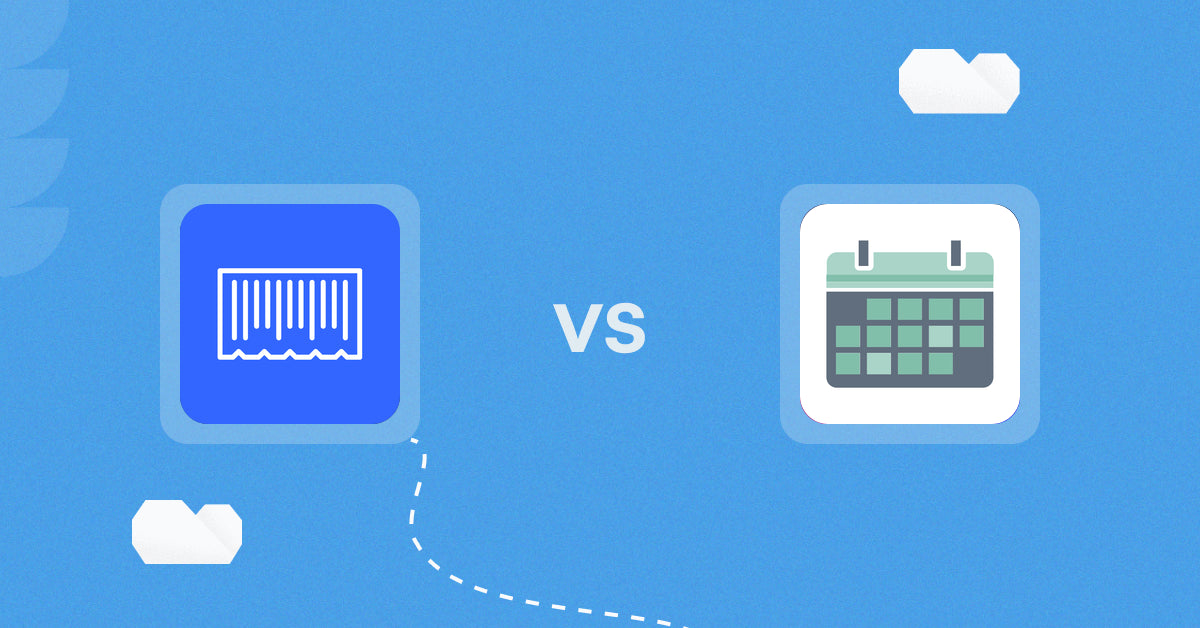 Shopify Digital Products Apps: Palley: Sell Digital Codes vs Appointment Booking App ointo