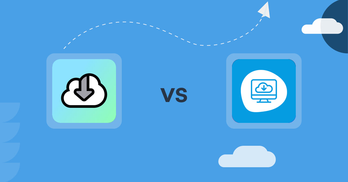 Shopify Digital Products Apps: Digital Downloads vs Extendons Digital Downloads