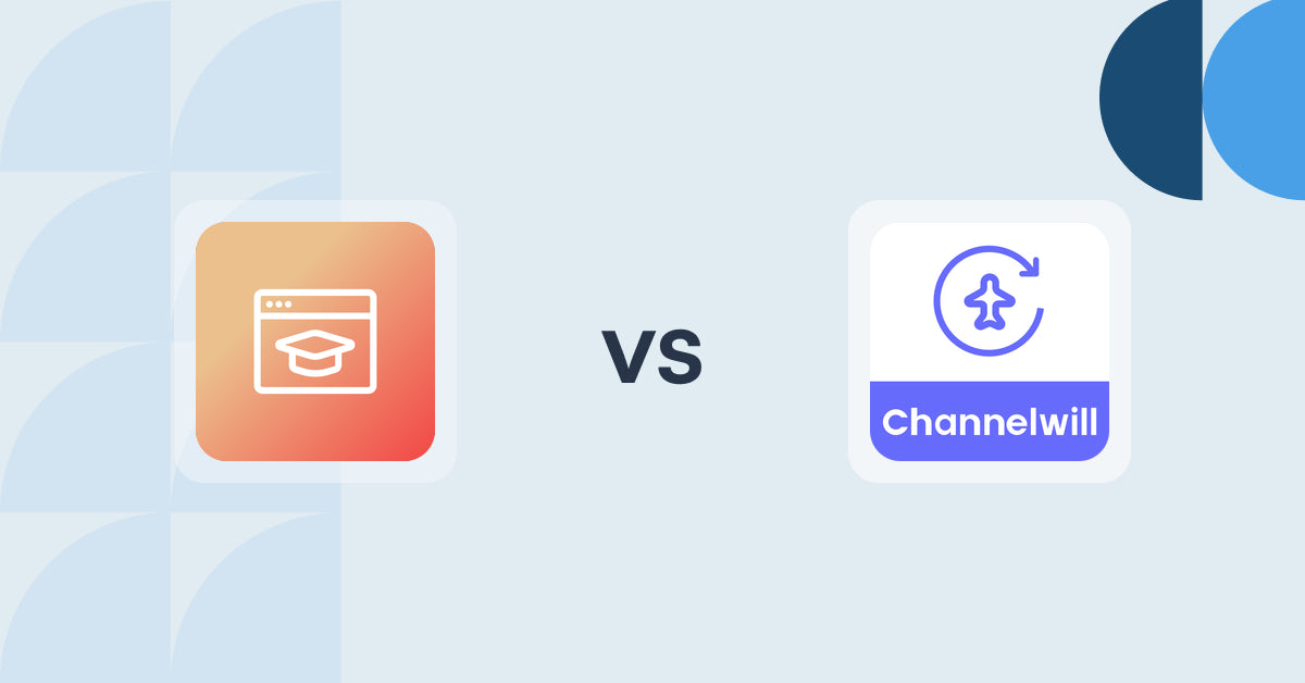 Shopify Digital Products Apps: Courses Plus vs Channelwill Upsell Cross Sell