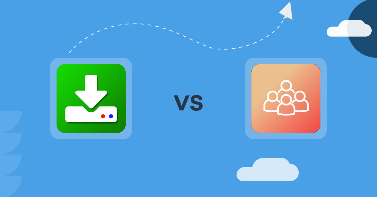 Shopify Digital Products Apps: Uplinkly Digital Downloads vs. Mega Community