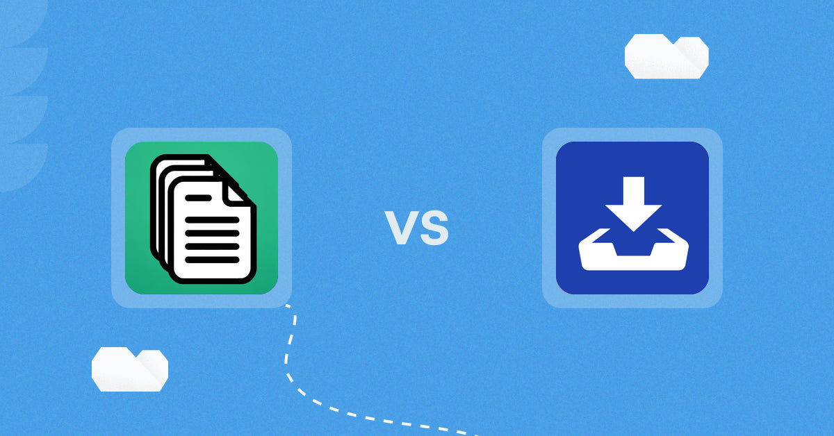 Shopify Digital Products Apps: OrderDocs Pro Print & Email vs Linkifile