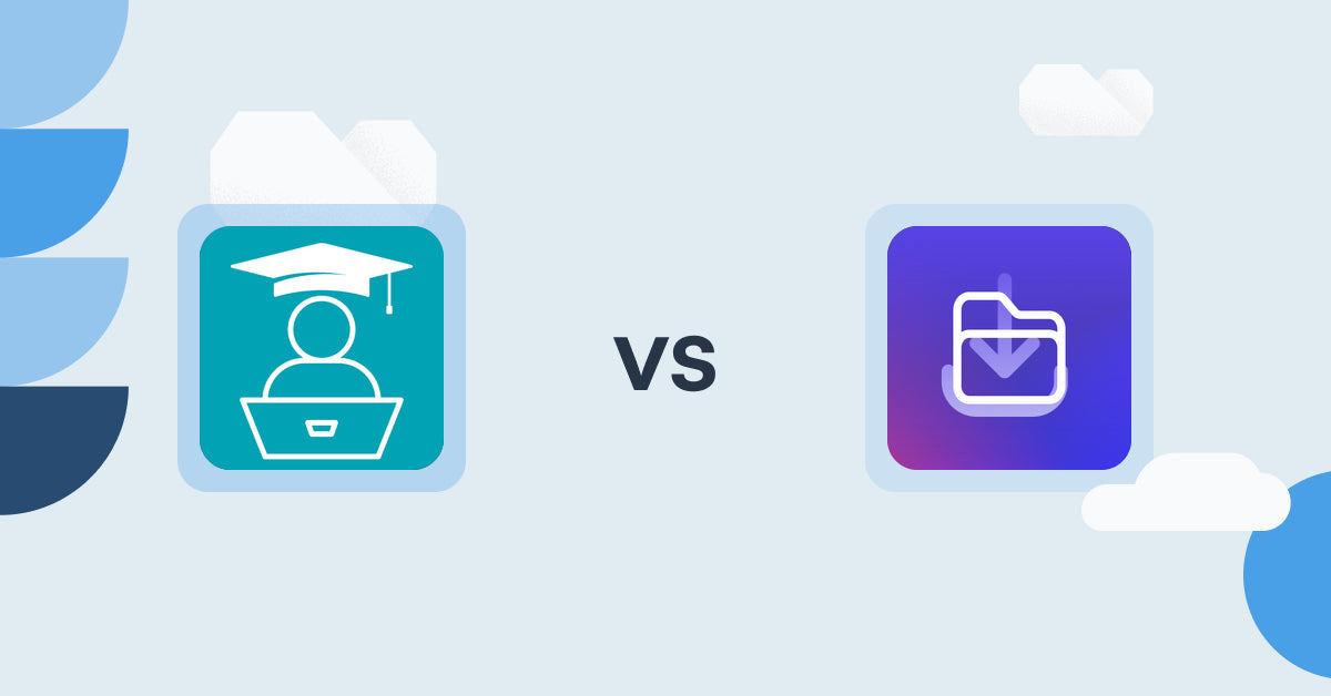 Shopify Digital Products Apps: LDT Online Courses vs File Vault Pro