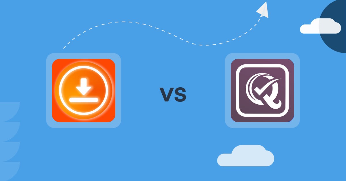 Shopify Digital Products Apps: BIG Digital Downloads Products vs PaidQuiz