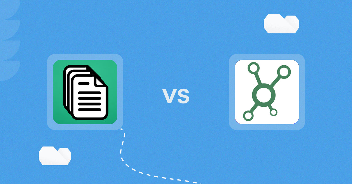 Shopify Digital Products Apps: OrderDocs Pro Print & Email vs Guru Connector