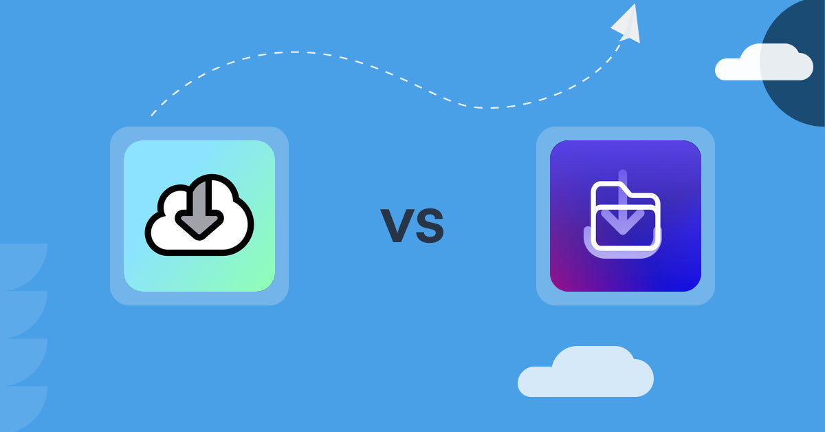 Shopify Digital Products Apps: Digital Downloads vs File Vault Pro