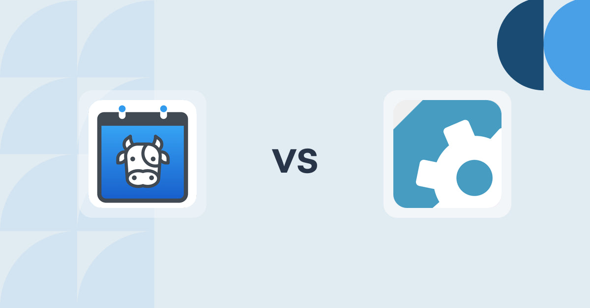 Shopify Digital Products Apps: Appointment Booking Cowlendar vs Commerce Components