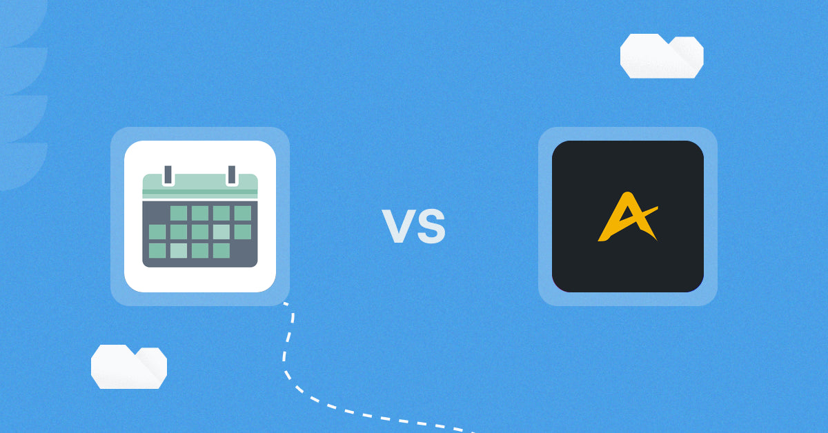 Shopify Digital Products Apps: Appointment Booking App ointo vs Arc ‑ Digital Content Sales